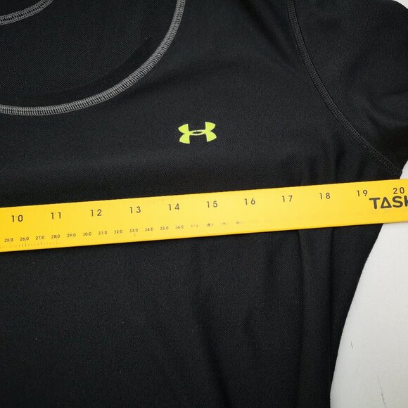 Under Armour Ladies Size XL Fitted Black with Grey Stitching Long Sleeves Top - Picture 9 of 11